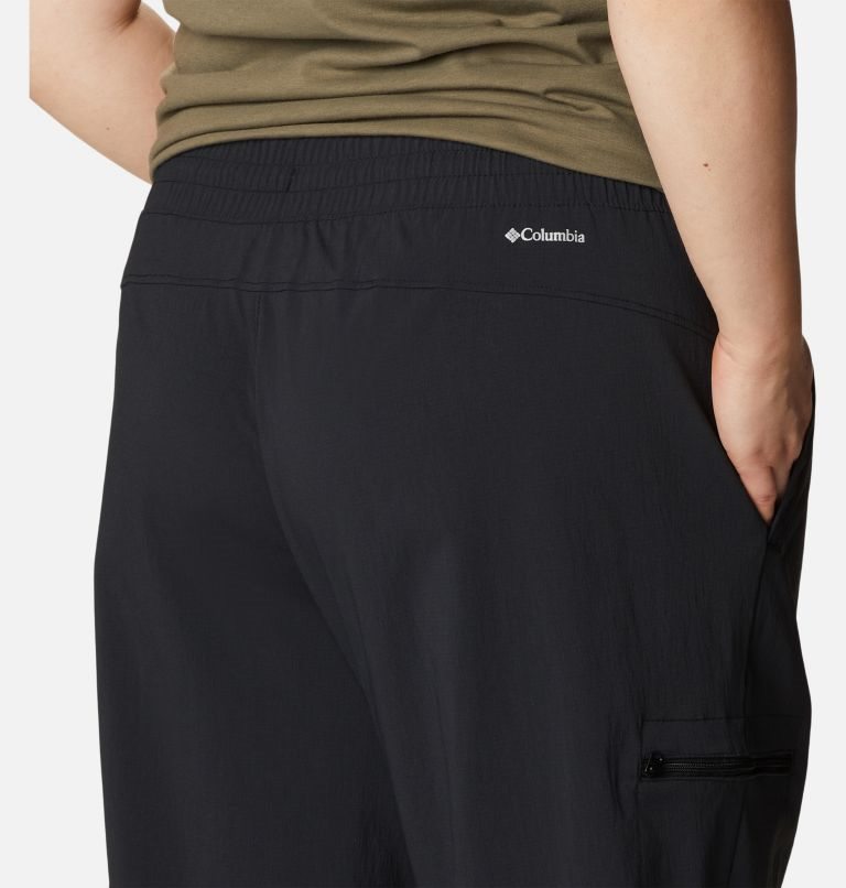 Pantaloni Jogger Columbia On The Go Dama Negrii | Plus Size DZS1M087Q